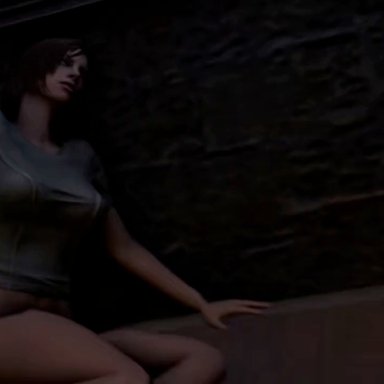 resident evil, resident evil 2, brian irons, jill valentine, rebecca chambers, kawaiidetectiveenthusiast, 1boy, 2girls, age difference, being watched, betrayal, big penis, clothed, clothed sex, clothing