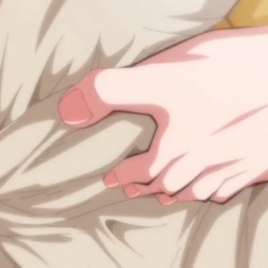hatsukoi jikan, bunnywalker, simon (n.s craft), t-rex (animation studio), barefoot, detailed feet, foot fetish, foot focus, foot play, footjob, footjob over clothes, hentai, animated, longer than 30 seconds, longer than one minute