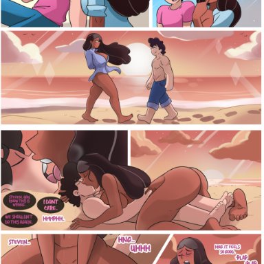 steven universe, steven quartz universe, hermitmoth, age difference, cheating, dark-skinned female, indian, indian female, interracial, milf, romantic, romantic couple, teenager, vagina, vaginal penetration