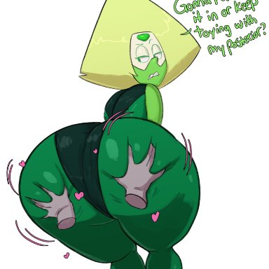 cartoon network, steven universe, gem (species), peridot (steven universe), guillion (toshkarts), 1girls, alien, alien girl, alien humanoid, ass, big ass, big breasts, bottom heavy, breasts, bust