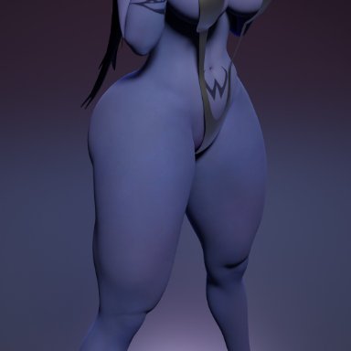 activision, blizzard entertainment, overwatch, overwatch 2, amelie lacroix, widowmaker, seraph1cc, 1girls, ass, assassin, athletic, athletic female, big ass, big breasts, blue body