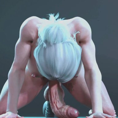 the witcher (series), the witcher 3: wild hunt, ciri, witcher (character), datdude, witcherres, 1futa, anal, big areola, big balls, big breasts, big nipples, big penis, big thighs, dildo