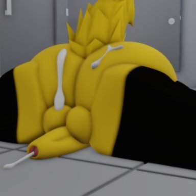 roblox, roblox avatar, robloxian, amiio, big ass, cum, cum drip, cum on ass, cum on body, erection, femboy, furry, gay, male, male only