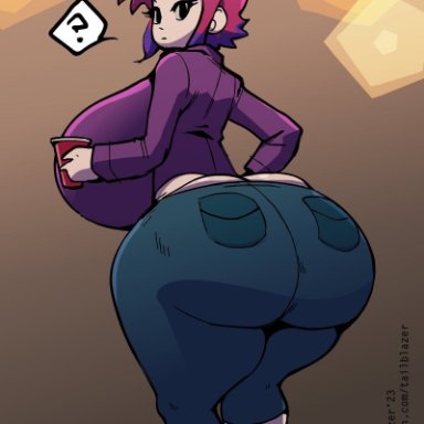 scott pilgrim, ramona flowers, tail-blazer, ass expansion, big ass, big breasts, breast expansion, growing, growth, huge ass, huge breasts, inflation, large ass, large breasts