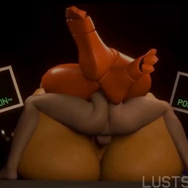 five nights at freddy's, five nights at freddy's 2, huge toy chica, toy chica (fnaf), toy chica (love taste), luststrucked, 1boy, 1girls, animatronic, audible creampie, cum, cum in pussy, cum inside, curled toes, furry