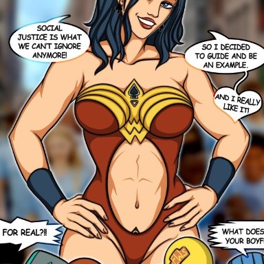 dc comics, wonder woman (series), diana prince, wonder woman, mikki-nsfw, 1girls, abs, athletic, athletic female, earrings, female, female focus, female only, fit, fit female