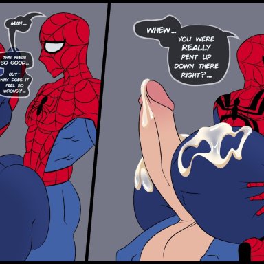 marvel, marvel comics, spider-man (series), mayday parker, spider-girl, spider-man, zoultan, big ass, big breasts, big butt, big penis, cum, cum on ass, cum on body, cum on penis