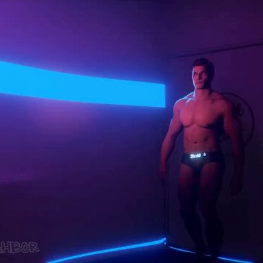 detroit: become human, anonymous male, eden club android, average neighbor, anal, anal penetration, anal sex, bent penis, bisexual lighting, cum, cum in ass, cum inside, cybernetics, cyborg, daddy kink