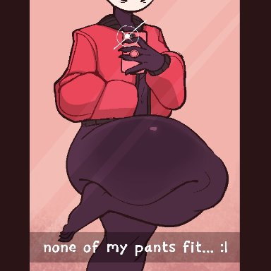 hollow knight, hornet (hollow knight), welwraith, 1girls, belly button, female, female only, huge thighs, mirror, phone, phone view, solo, solo female, thighs, tagme