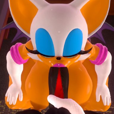 sega, sonic (series), sonic the hedgehog (series), rouge the bat, shadow the hedgehog, leviantan581re, big ass, big breasts, big penis, blowjob, furry, hedgehog, 3d, animated, mp4