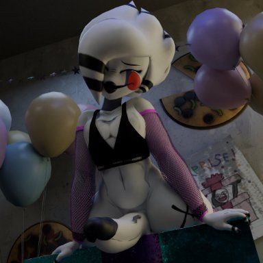 five nights at freddy's, five nights at freddy's 2, marie (cally3d), marie (cryptia), puppet (cally3d), puppet (fnaf), cally3d, cryptiacurves, jordevoir, 1boy, 1male, arm support, athletic, athletic male, big penis