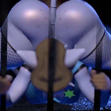 original, officer flint (foretbwat), original character, jojomingles, 1boy1girl, ambiguous penetration, anthro, anus, ass, ass up, big ass, big but, big penis, bouncing ass, fishnet