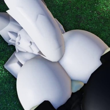 roblox, boykisser, robloxian, silly cat (mauzymice), willie piv, above view, anal, anal sex, ass, big ass, black hair, bubble butt, cat ears, cat tail, doggy style