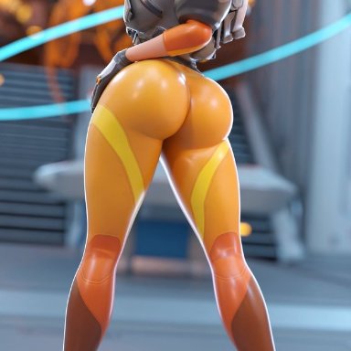 activision, blizzard entertainment, overwatch, overwatch 2, lena oxton, tracer, smitty34, 1girls, ass, athletic, athletic female, big ass, breasts, busty, chest