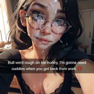 original, snapchat, original character, taliredmint, 1girls, after deepthroat, after oral, after sex, black hair, blue eyes, camera pov, cheating, cheating female, cheating girlfriend, cheating wife