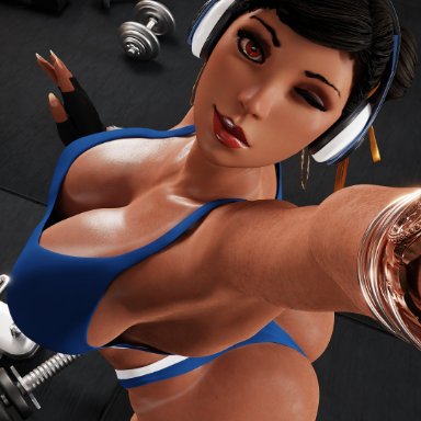 capcom, street fighter, chun-li, caladdicted, 1girls, abs, ass, big ass, big breasts, breasts, dat ass, female, female focus, female only, fit