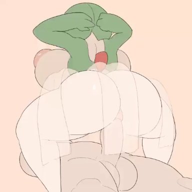 pokemon, gardevoir, unknown artist, cowgirl, huge ass, huge breasts, animated, sound, tagme, video