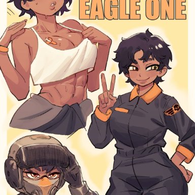 helldivers, helldivers 2, eagle-1 (helldivers), colo, colo (nagrolaz), 1girls, abs, athletic, athletic female, beauty mark, dark skin, dark-skinned female, female, female focus, female only