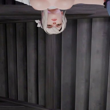 nier, nier (series), nier replicant, nier: automata, kaine (nier), sofiatheartist, 1futa, 1girls, balls, balls on face, big penis, blowjob, futadom, futanari, looking at viewer