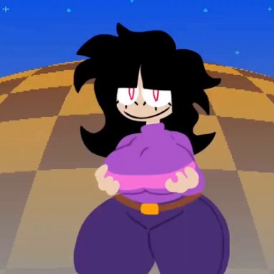 needlemouse (series), sega, sonic (series), sonic 3, sonic the hedgehog (series), spotify, needlemouse (character), sarah henderson (needlemouse), sonic the hedgehog, jimmyblob, 1girl1boy, 1girls, big breasts, big thighs, black hair