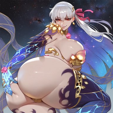 fate (series), fate/grand order, kama (fate/grand order), floox, 1girls, ass, breasts, dat ass, deity, female, goddess, hips, huge ass, large breasts, light skin