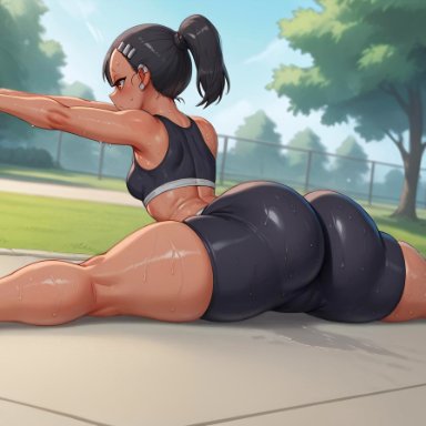 please don't bully me, nagatoro, hayase nagatoro, azure (artist), 1girls, big ass, big butt, bubble ass, bubble butt, female, female focus, gym bottomwear, gym clothes, gym shorts, gym uniform, large ass