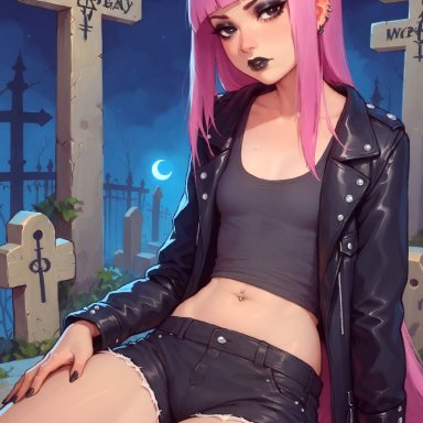 thecoomjurer, 1boy, bangs, black eyes, black lipstick, clothed, eyebrows, eyelashes, eyeliner, eyeshadow, femboy, girly, goth, goth boy, hime cut