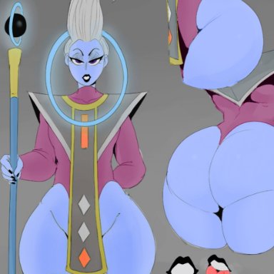 dragon ball, dragon ball super, whis, ajaycolor, detnox, androgynous, femboy, male, male only, solo, thick thighs, wide hips, tagme