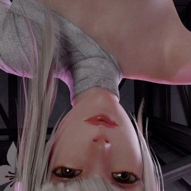 nier, nier (series), nier replicant, nier: automata, kaine (nier), sofiatheartist, 1futa, 1girls, big penis, futadom, futanari, looking at viewer, penis, pov, pov crotch