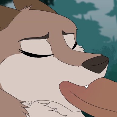 balto (series), universal studios, aleu (balto), barndog, feral frenzy, anthro, bodily fluids, canid, canine, canis, cum, cum in mouth, cum inside, domestic dog, duo