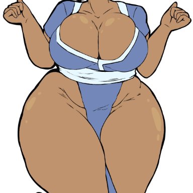 avatar legends, avatar the last airbender, katara, jwels, ?!, 1girls, aged up, barely clothed, big breasts, blue eyes, boob window, brown hair, casual, cleavage, clothed