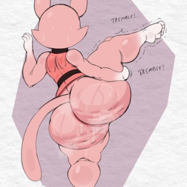 super planet dolan, shima luan, purple yoshi draws, 1girls, anthro, ass, ass out, big ass, bottom heavy, bottomless, bubble butt, cellulite, clothing, dat ass, dress