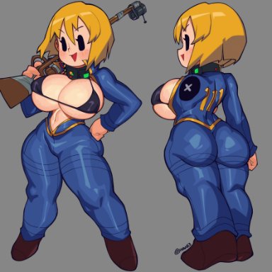 fallout, vault girl, vault meat, waa153, vault suit