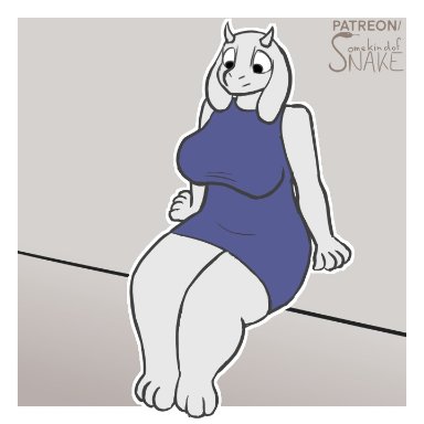 undertale (series), toriel, somekindofsnake, anthro, balls, balls expansion, becoming erect, big balls, big penis, bodily fluids, bovid, breast expansion, breast squish, breasts, bulge