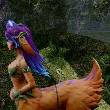 league of legends, lillia (league of legends), qiyana yunalai, sisalik, belly riding, cum, cum inside, futa on female, futanari, horsecock, horsecock futanari, inflation, stomach bulge, undercarriage, 3d