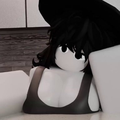 roblox, robloxian, techx, big ass, big breasts, cowgirl position, oral sex, pale skin, robe, sex, vaginal penetration, sound, tagme, video