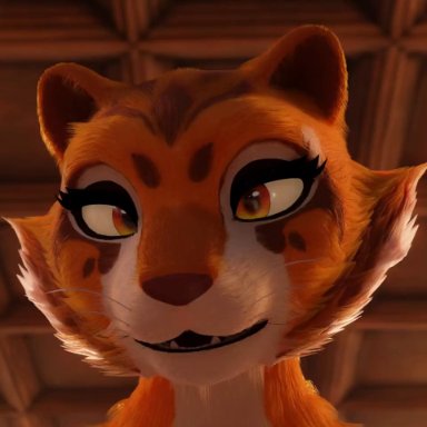 kung fu panda, master tigress, furromantic, anthro, anthro on human, breasts, fur, furry, large areolae, male pov, pov, pov eye contact, sex, tiger, 3d