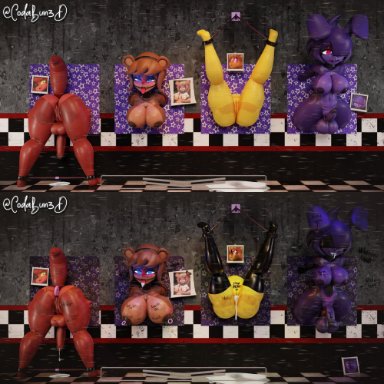 fazclaire's nightclub, five nights at freddy's, fnaf, fredina's nightclub, scottgames, bonfie, bonfie (cryptia), bonnie (cally3d), bonnie (fnaf), chica (cally3d), chica (fnaf), chiku, chiku (cryptia), fexa, fexa (cryptia)