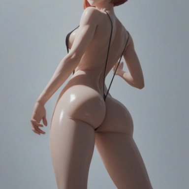 clone wars, star wars, bo-katan kryze, duchess eugene, ass, ass focus, bob cut, headband, headgear, headwear, looking at viewer, looking back, naked, naked female, nude