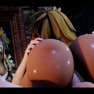 final fantasy, final fantasy x, final fantasy x-2, rikku, dreamhawk, sfmdh, 1boy, 1girls, age difference, ass, big ass, big breasts, big penis, bimbo, blonde hair