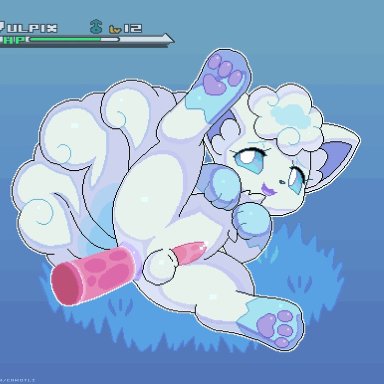 nintendo, patreon, pokemon, pokemon bw, pokemon sm, alolan vulpix, pok&#233;mon (species), pokemon (species), regional form (pokemon), vulpix, camotli, 1boy, 3 toes, alolan form, anal