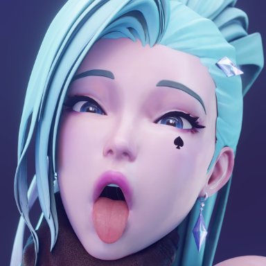 k/da all out series, k/da series, league of legends, league of legends: wild rift, legends of runeterra, riot games, k/da all out seraphine, seraphine (league of legends), allblacked3d, 1boy, 1girls, blue background, blue eyes, blue hair, disembodied hand