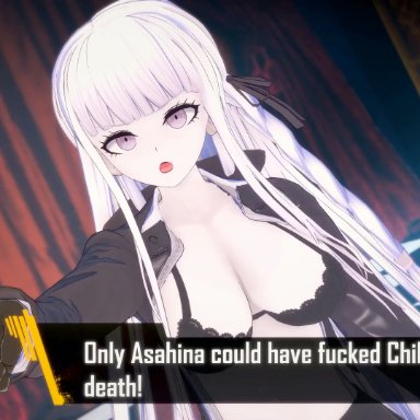 danganronpa, asahina aoi, celestia ludenberg, fukawa touko, junko enoshima, kirigiri kyouko, maizono sayaka, monokuma, mitygon, 1futa, breasts, broken, broken rape victim, cum, cum inside