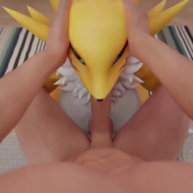 bandai namco, digimon, digimon (species), renamon, renamon (warfaremchine), oatmealpecheneg, 1boy, 1boy1girl, 1girls, anal, anal insertion, anal orgasm, anal sex, anthro, anthro focus