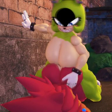 sonic (series), ace (blackchaos64), oc, surge the tenrec, countersfm, anal, anal sex, areola, big breasts, breasts, erect nipples, erection, futa on male, futanari, huge breasts