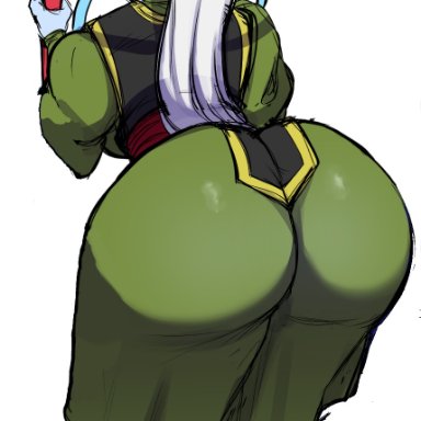 dragon ball, dragon ball super, vados, blackwhiplash, bwl, angel, big ass, blue skin, blue skinned female, female, huge ass, large ass, voluptuous, voluptuous female, edit