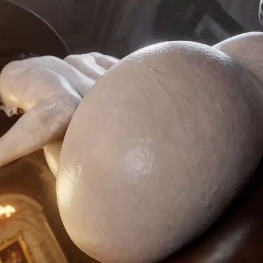 capcom, resident evil, resident evil 8: village, alcina dimitrescu, regina3d, 1boy, 1girls, ass, ass focus, big ass, big breasts, big penis, big woman, black hair, bouncing ass