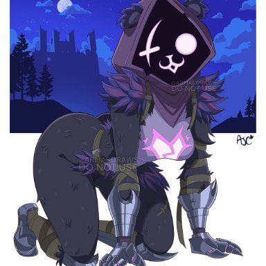 fortnite, raven team leader, armasdraws, big ass, big breasts, breasts, bubble butt, female, furry, huge ass, thick thighs, wide hips, tagme