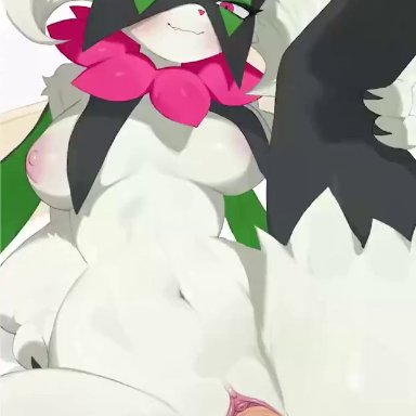 pokemon, meowscarada, pokemon (species), magicalmysticva, rabbitadvisory, anthro, feline, female, furry, human on anthro, human penetrating, moaning, moaning in pleasure, pov, straight