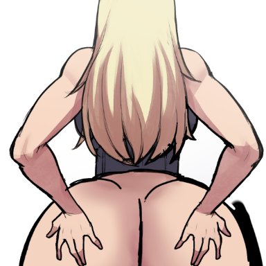 jujutsu kaisen, yuki tsukumo, blackwhiplash, bwl, blonde hair, dat ass, fat ass, groping ass, huge ass, massive ass, mommy, no panties, no pants, thick thighs, wide hips